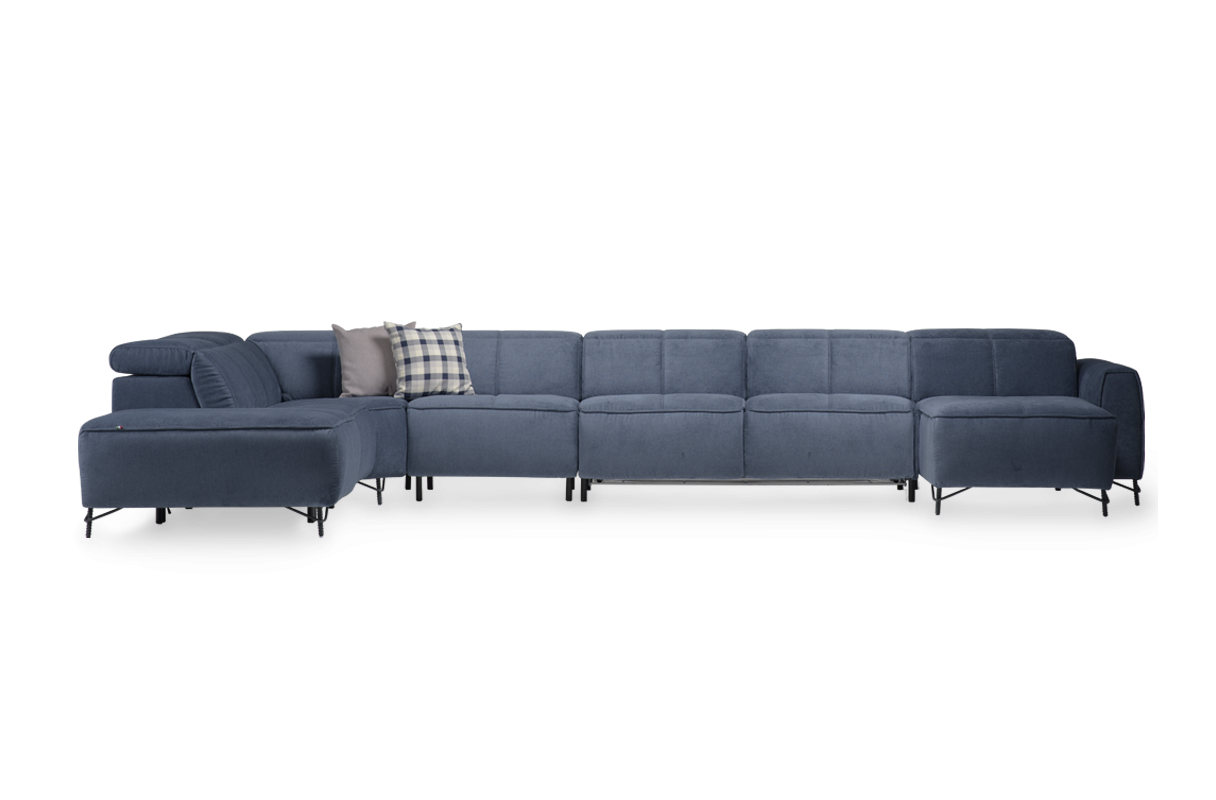 U-kujuline recliner mooduldiivan Discovery 475x278cm