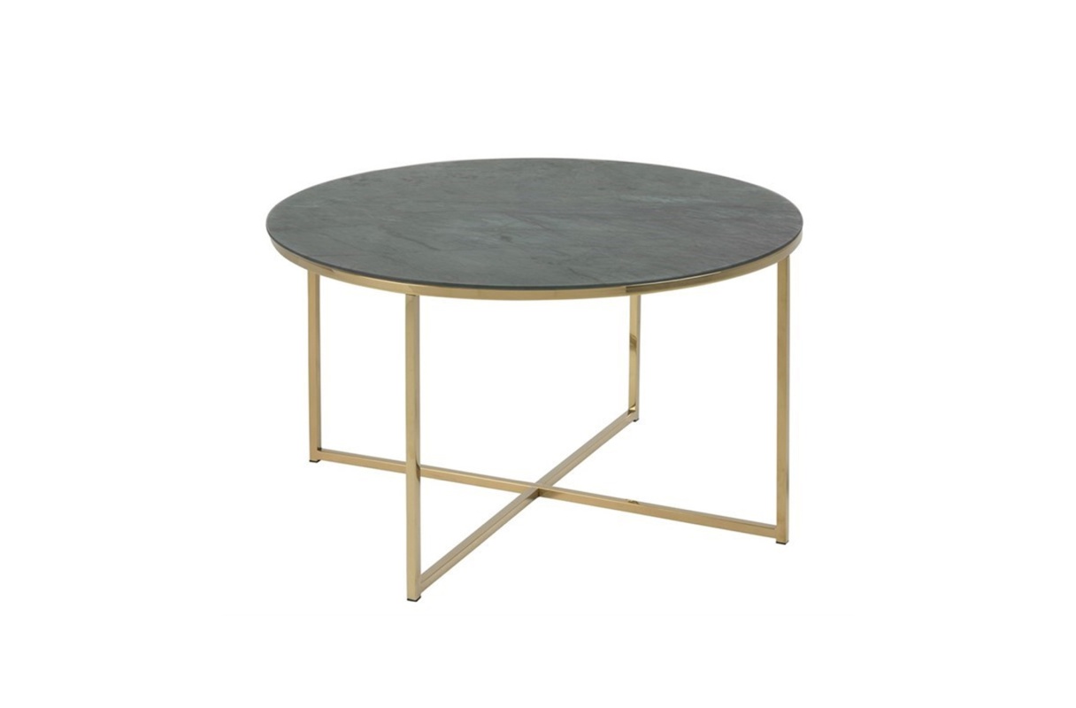 Diivanilaud Alice roheline+kuld 80cm