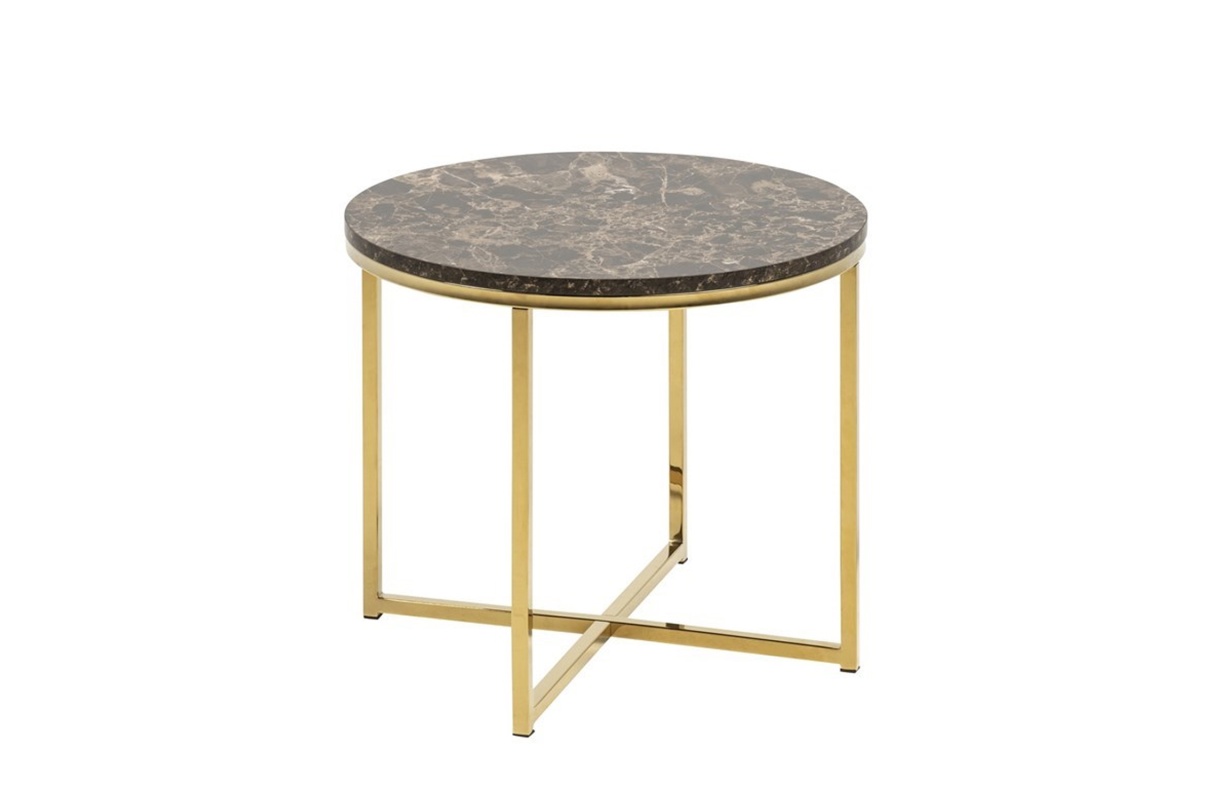 Diivanilaud Alice pruun+kuld 50cm