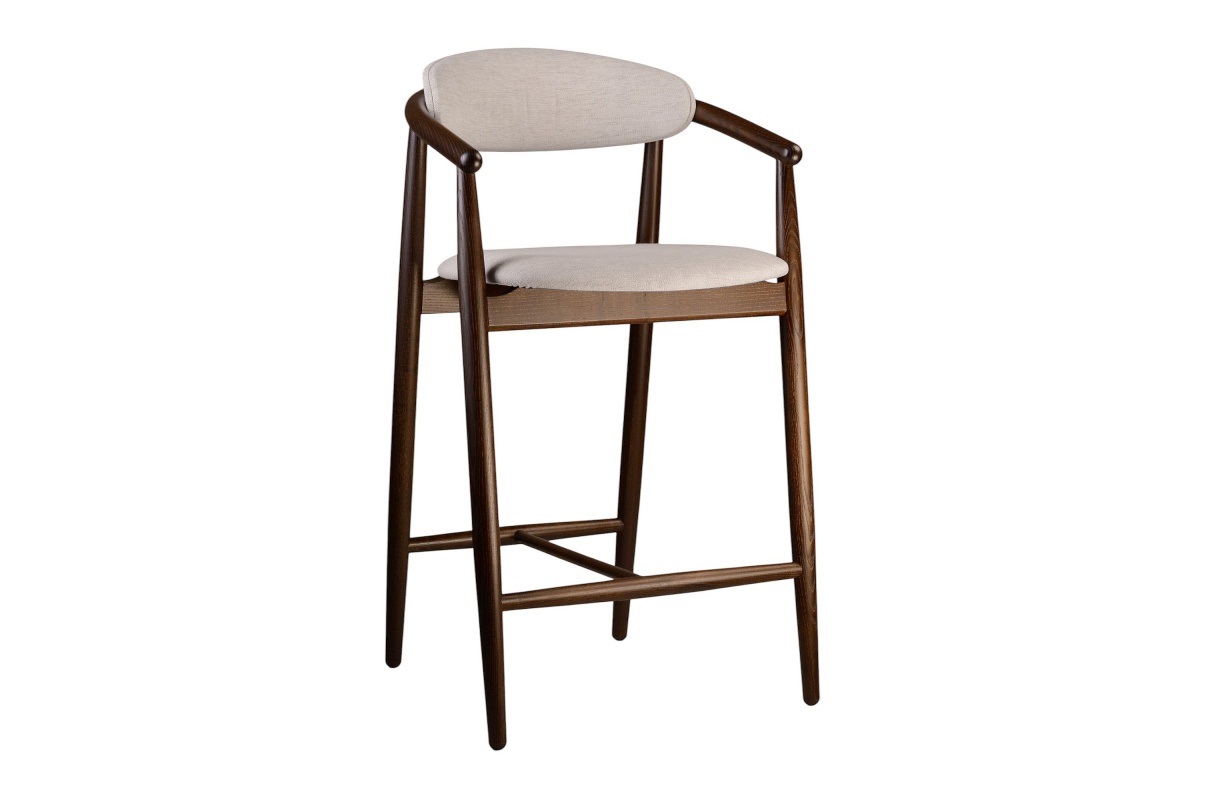 Madal baaritool Mamont Soft tume pähkel 67cm