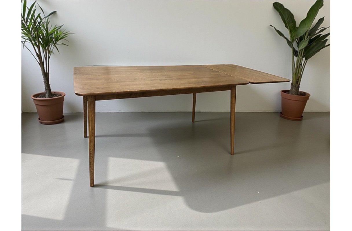 Pikendatav söögilaud EKHOLM tamm/rustic peits 140(240)cm