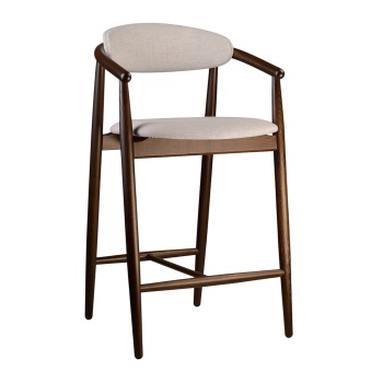 Madal baaritool Mamont Soft tume pähkel 67cm