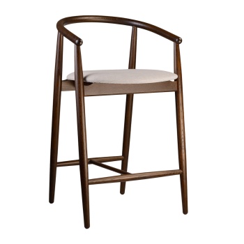 Madal baaritool Mamont tume pähkel 67cm