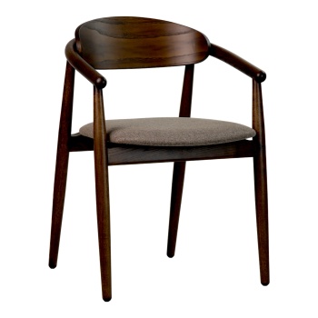 Söögitool Mamont Semi Soft saar, tume pähkel