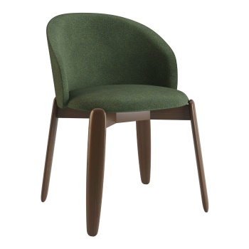 Söögitool Rino tume pähkel + kangas Node 12