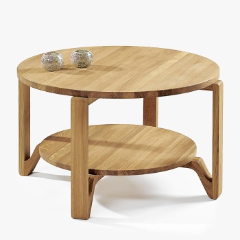  Diivanilaud tammepuidust Ø80cm