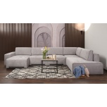 U-kujuline diivanvoodi Basel 400x222cm