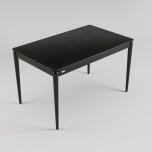 Pikendatav söögilaud Eclipse must (erinevad mõõdud)