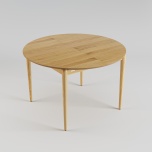 Pikendatav söögilaud Eclipse tamm Ø120cm(+40cm)