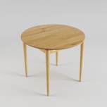 Pikendatav söögilaud Eclipse tamm Ø100cm(+40cm)