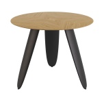 Söögilaud Rino Ø100cm must kunstnahk