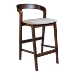 Madal baaritool Floki tume pähkel 65cm