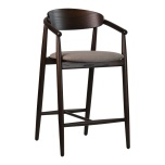 Madal baaritool Mamont Semi Soft tume pähkel 67cm