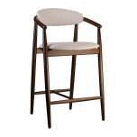 Madal baaritool Mamont Soft tume pähkel 67cm