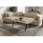 Diivanilaud TOYA tamm 130cm valge õli