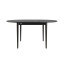 Pikendatav söögilaud Eclipse must Ø120cm(+40cm)